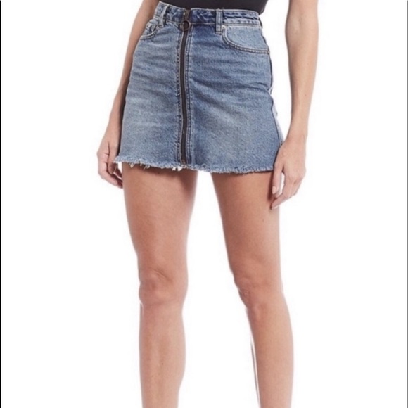 Free People Zip It Up Mini Skirt - Picture 2 of 6